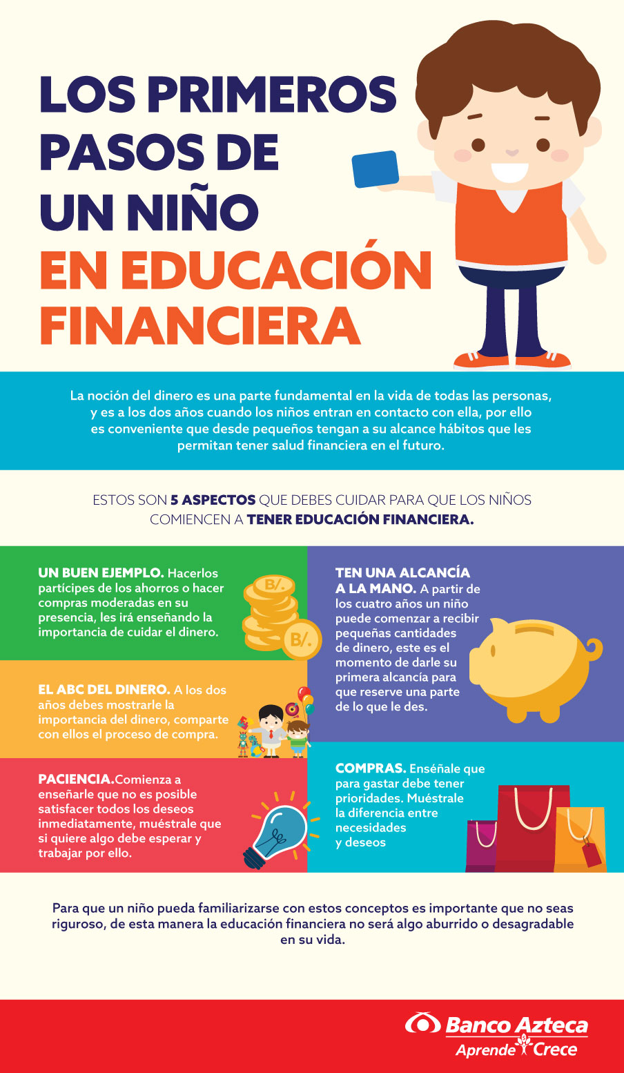 Los primeros pasos de un niño en Educación Financiera